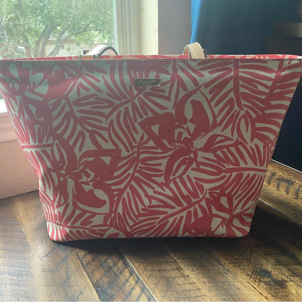 Kate Spade Jules Grant Street Palm Lead tote